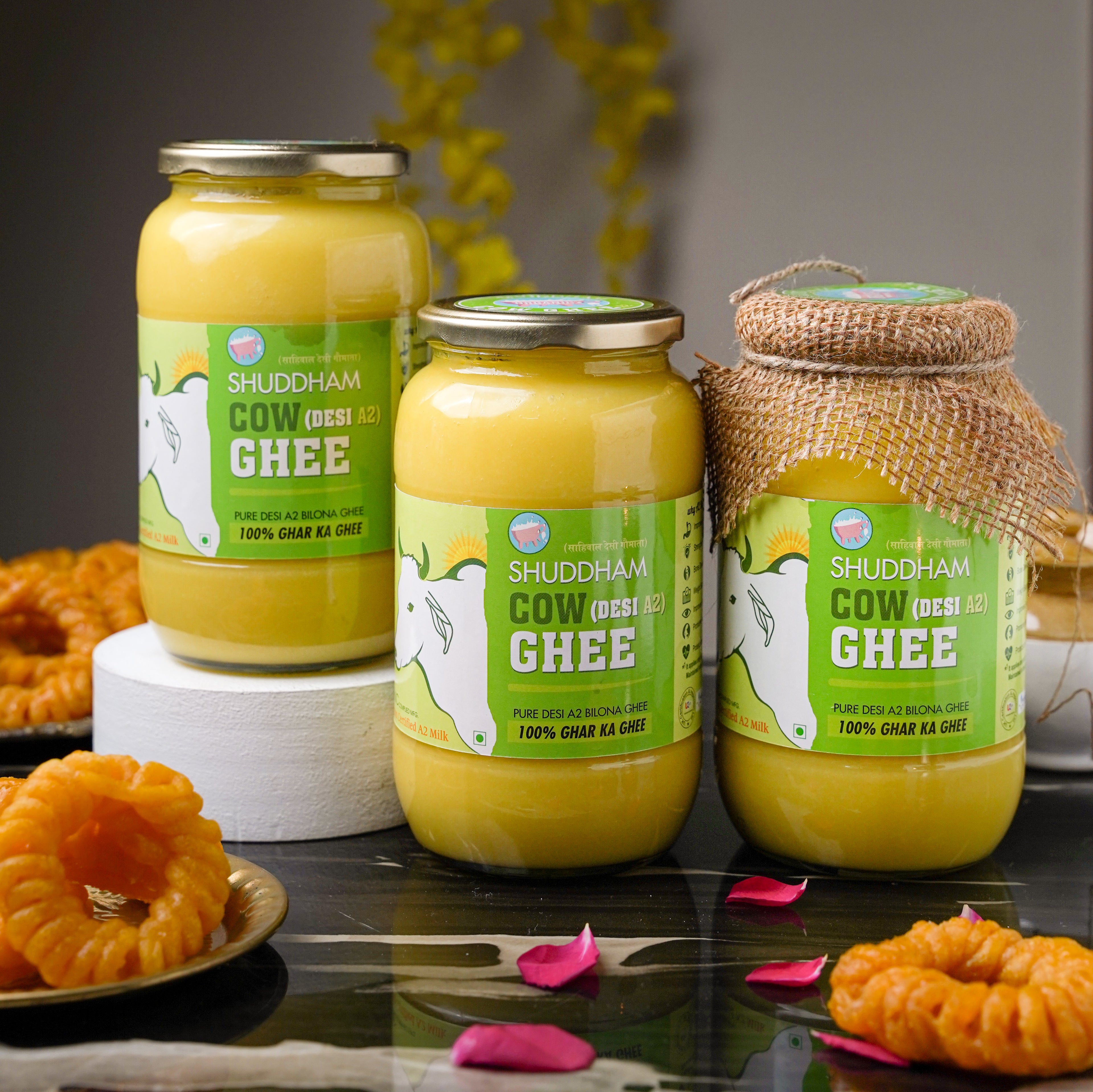 3 Ltrs Shuddham Organics Pure A2 Ghee