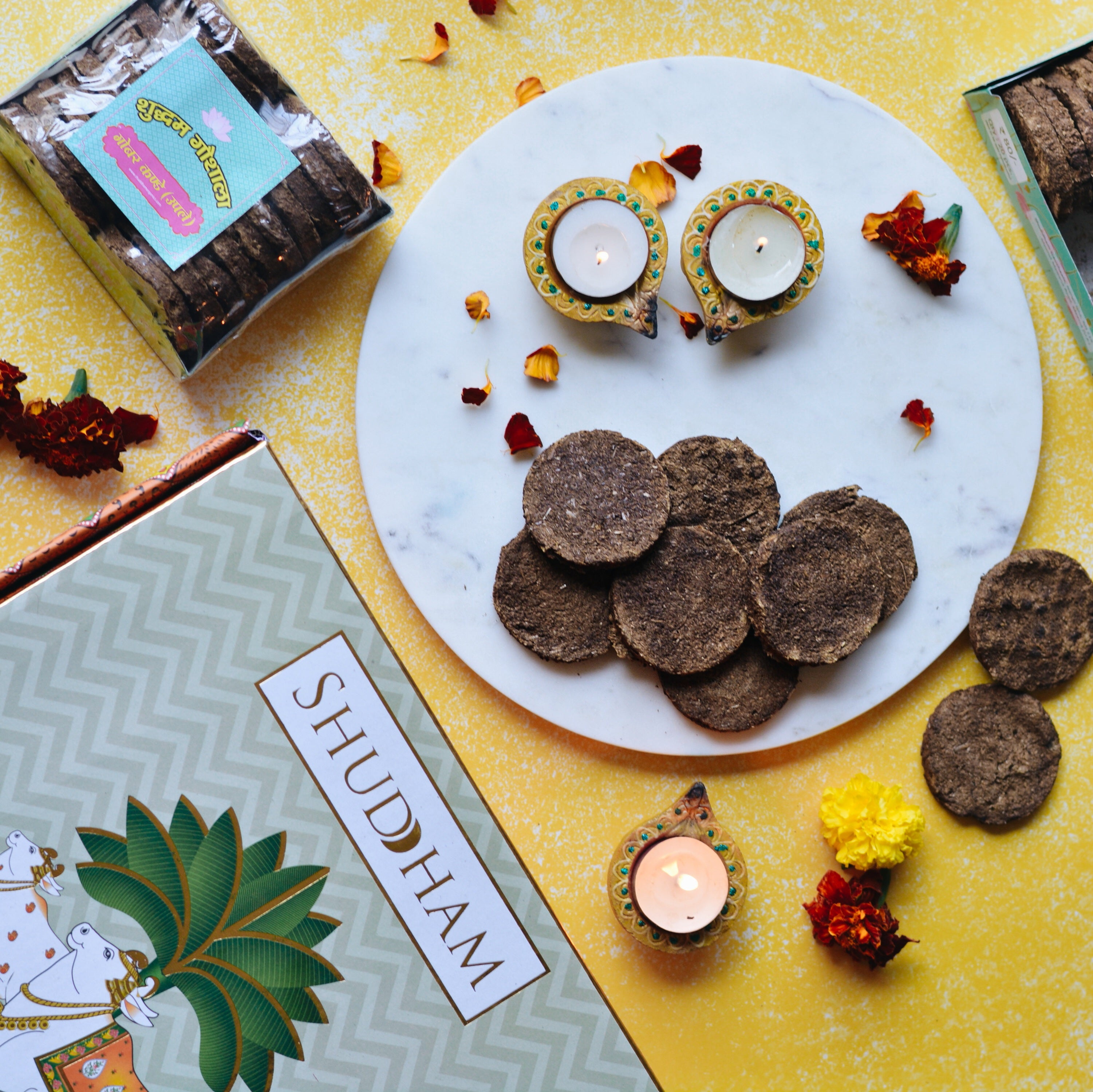 100 Pieces Desi Cow Dung Cakes