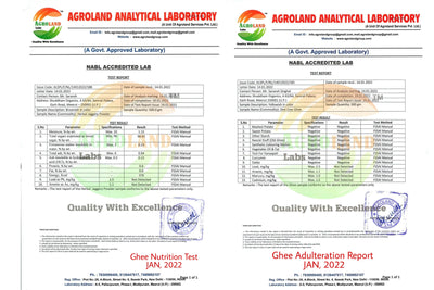 2022 Lab Test Reports ( Ghee, Honey, Saffron and Jaggery)
