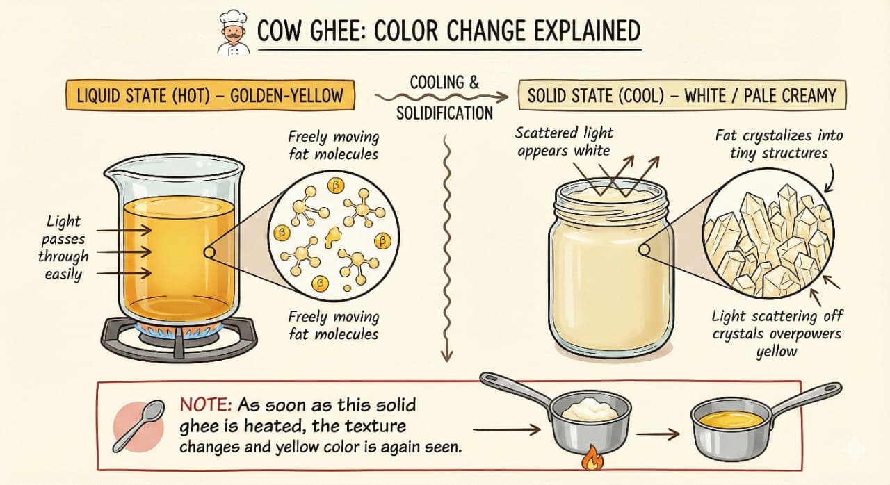 Cow Ghee Color Change Explained