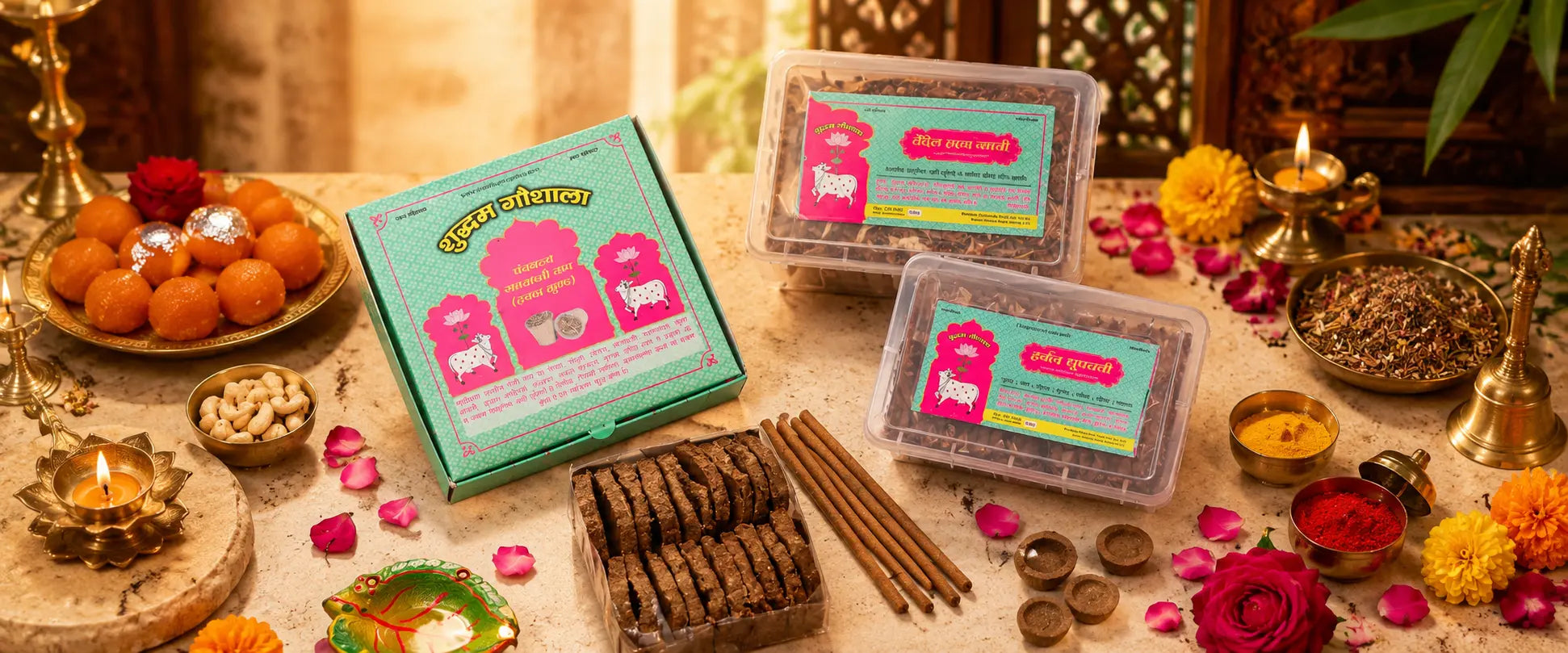 Cow dung products