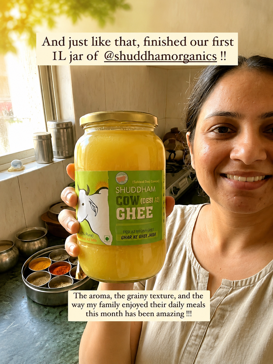 5 Ltrs Shuddham Organics Pure A2 Ghee