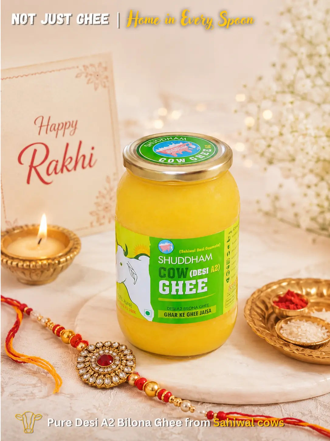 1 Ltrs Shuddham Organics Pure A2 Ghee