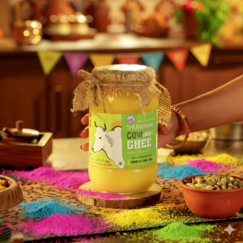 1 Ltrs Shuddham Organics Pure A2 Ghee