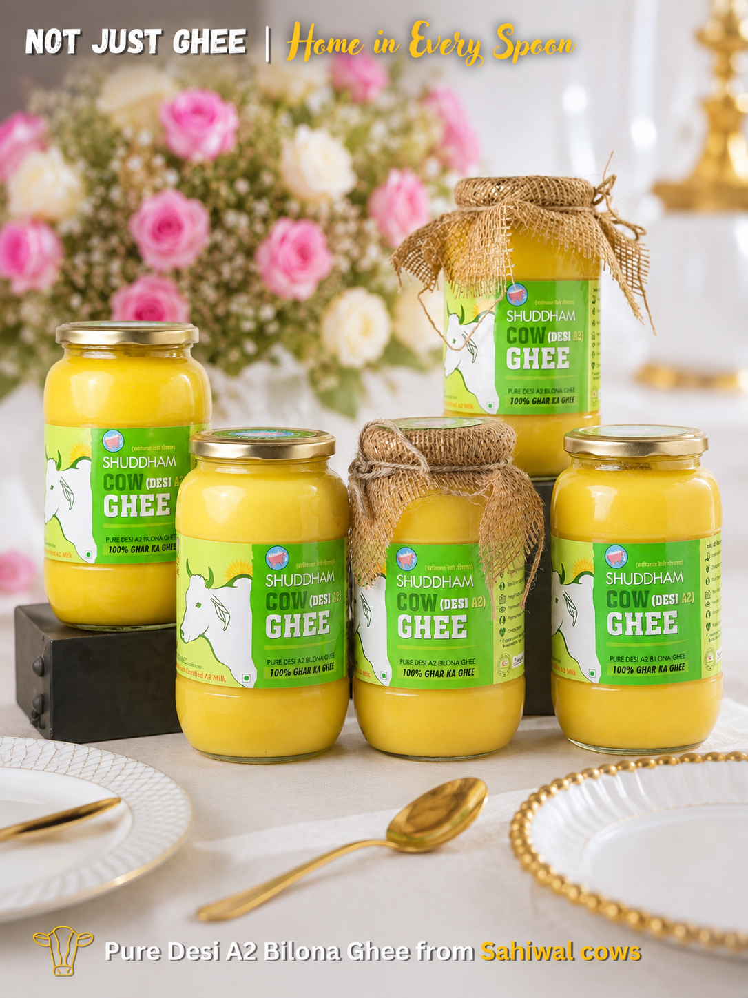 5 Ltrs Shuddham Organics Pure A2 Ghee