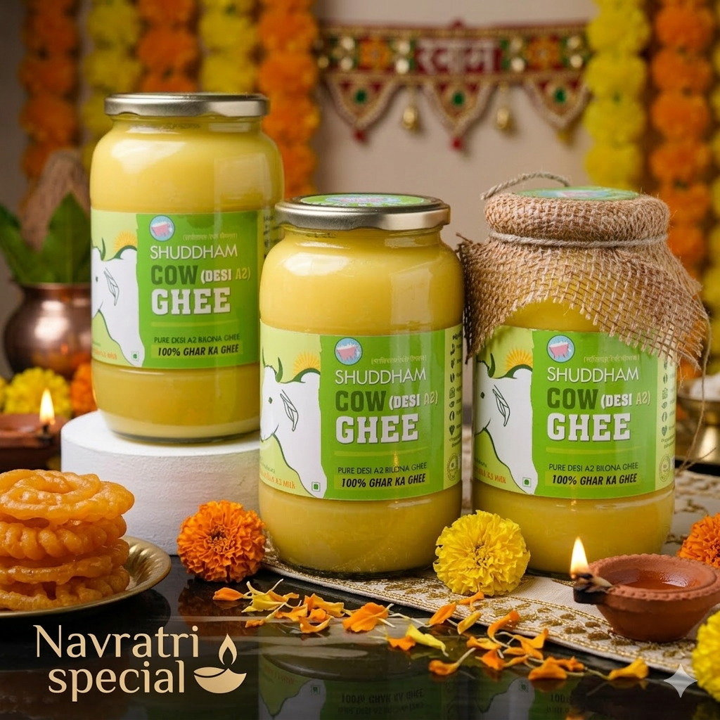 3 Ltrs Shuddham Organics Pure A2 Ghee