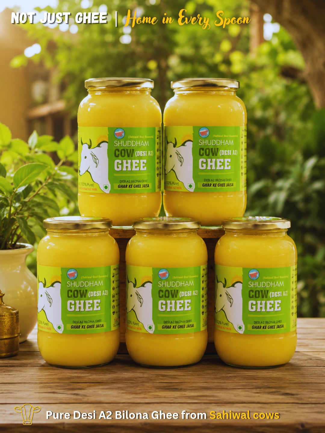 5 Ltrs Shuddham Organics Pure A2 Ghee