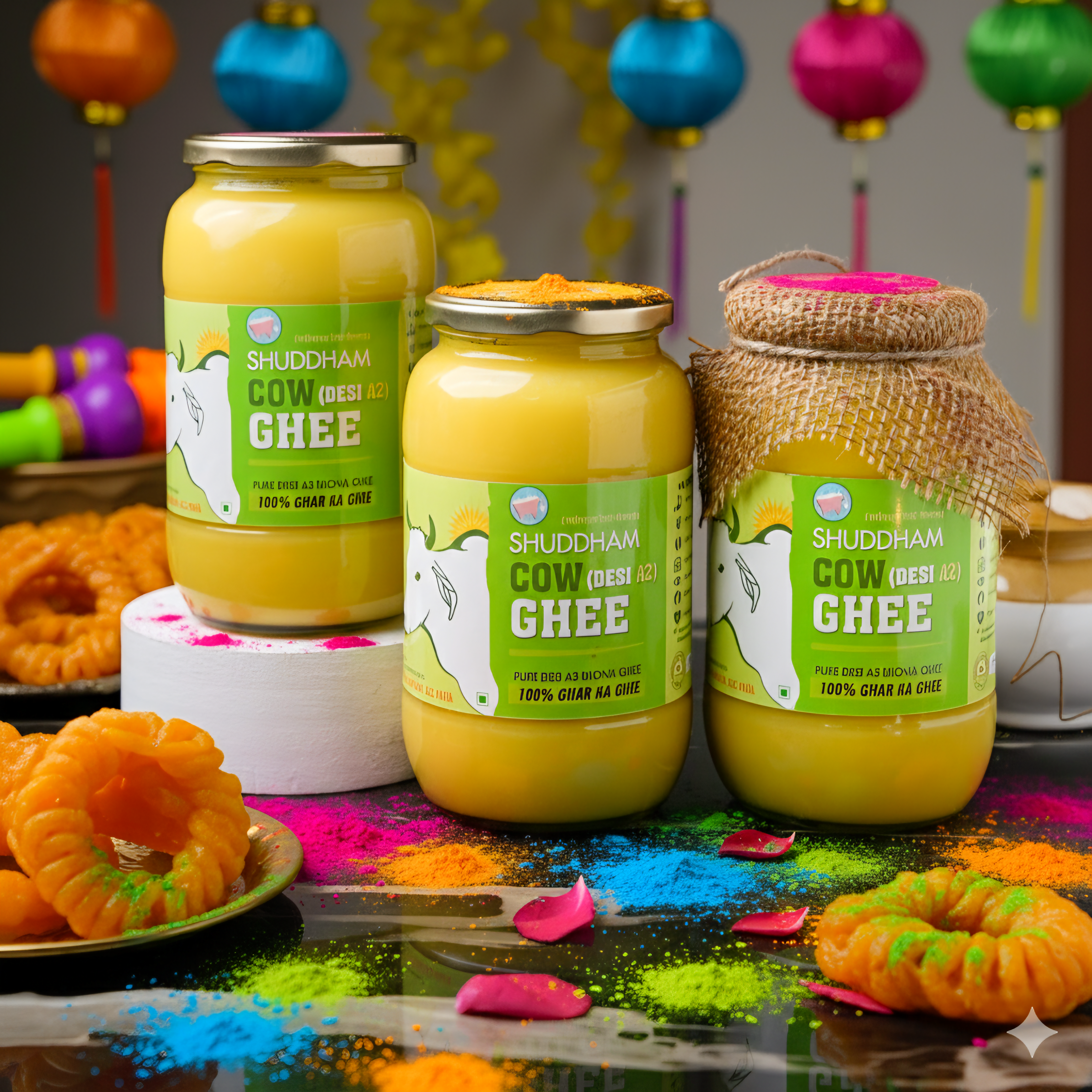 3 Ltrs Shuddham Organics Pure A2 Ghee