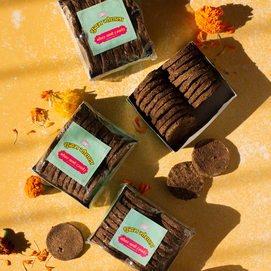 100 Pieces Desi Cow Dung Cakes