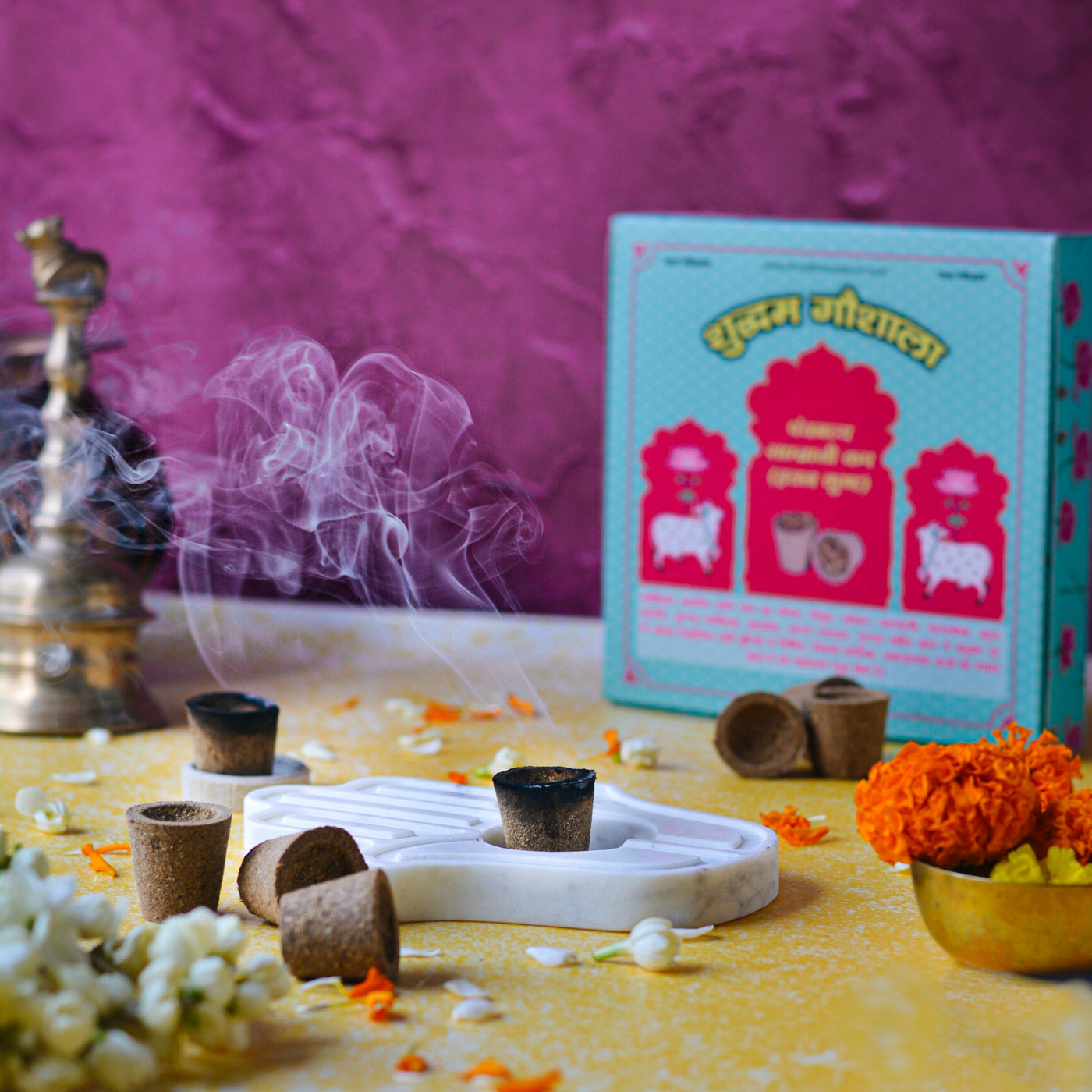 2 Boxes of Gau Sambrani Cups